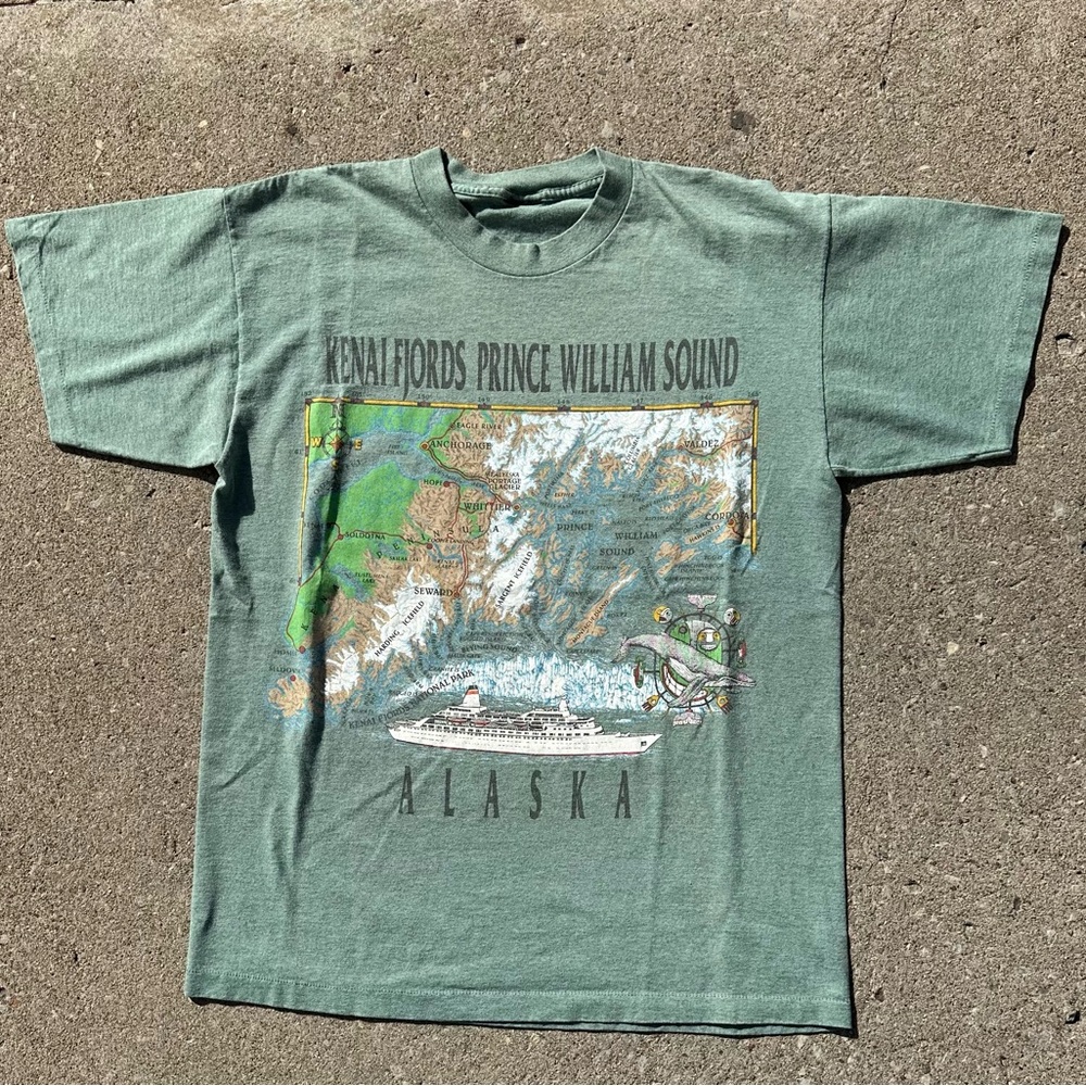Vintage Alaska Kenai Fjord Prince William sound